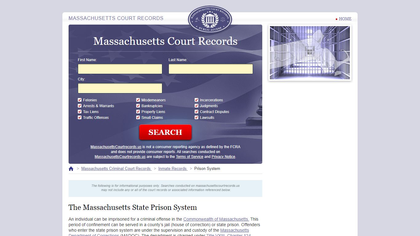 Massachusetts Court Records